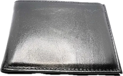 Cartera porta placa de piel de cabra con billetero